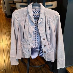 Anthropologie Tan Blazer with Cute Button Detail on Back
